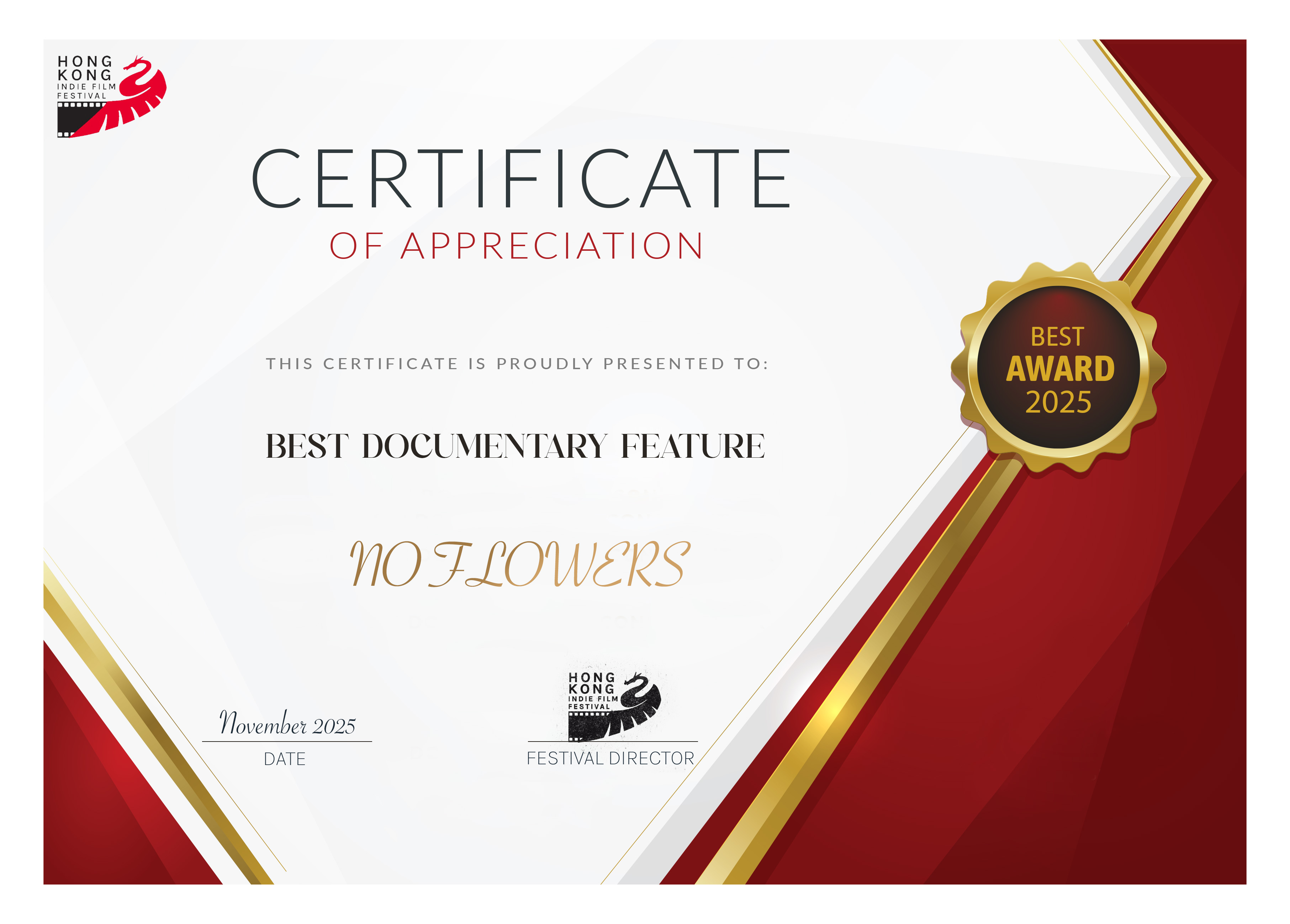 Hong Kong – Best Documentary Feature